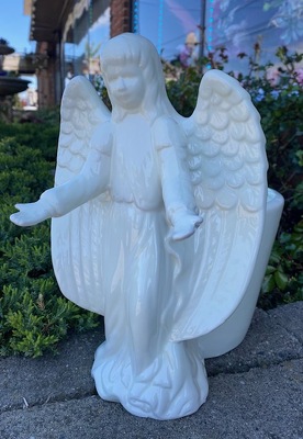 Ivory Angel with Pot from In Full Bloom in Farmingdale, NY