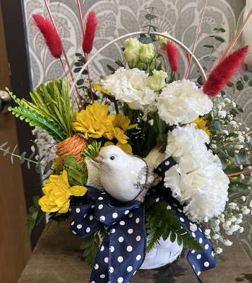 Easter Bird Basket from In Full Bloom in Farmingdale, NY
