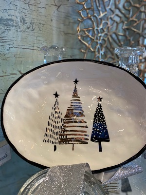 Holiday Tree Plate from In Full Bloom in Farmingdale, NY