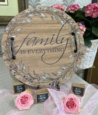 MD Family is Everything Decorative Tray from In Full Bloom in Farmingdale, NY