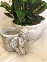 Praying Angel With Pot from In Full Bloom in Farmingdale, NY