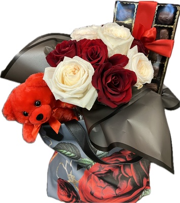 VD24 Totely Love with Plush and Chocolates from In Full Bloom in Farmingdale, NY